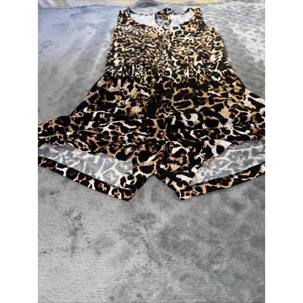 Venus Sleeveless Animal Print  Size Small Leopard Romper - Picture 7 of 9